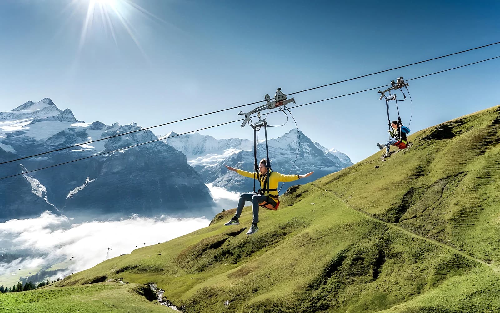 Soar on Ziplines in the Alps